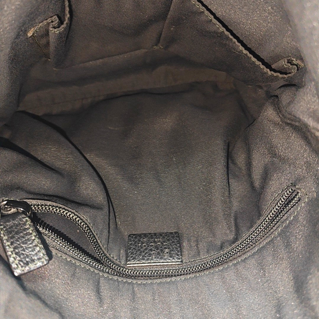 Monogram Canvas Shoulder Bag Black