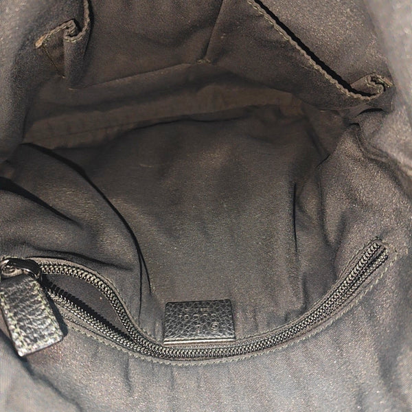 Monogram Canvas Shoulder Bag Black