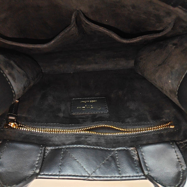 Book Tote Small Cannage Lambskin Black