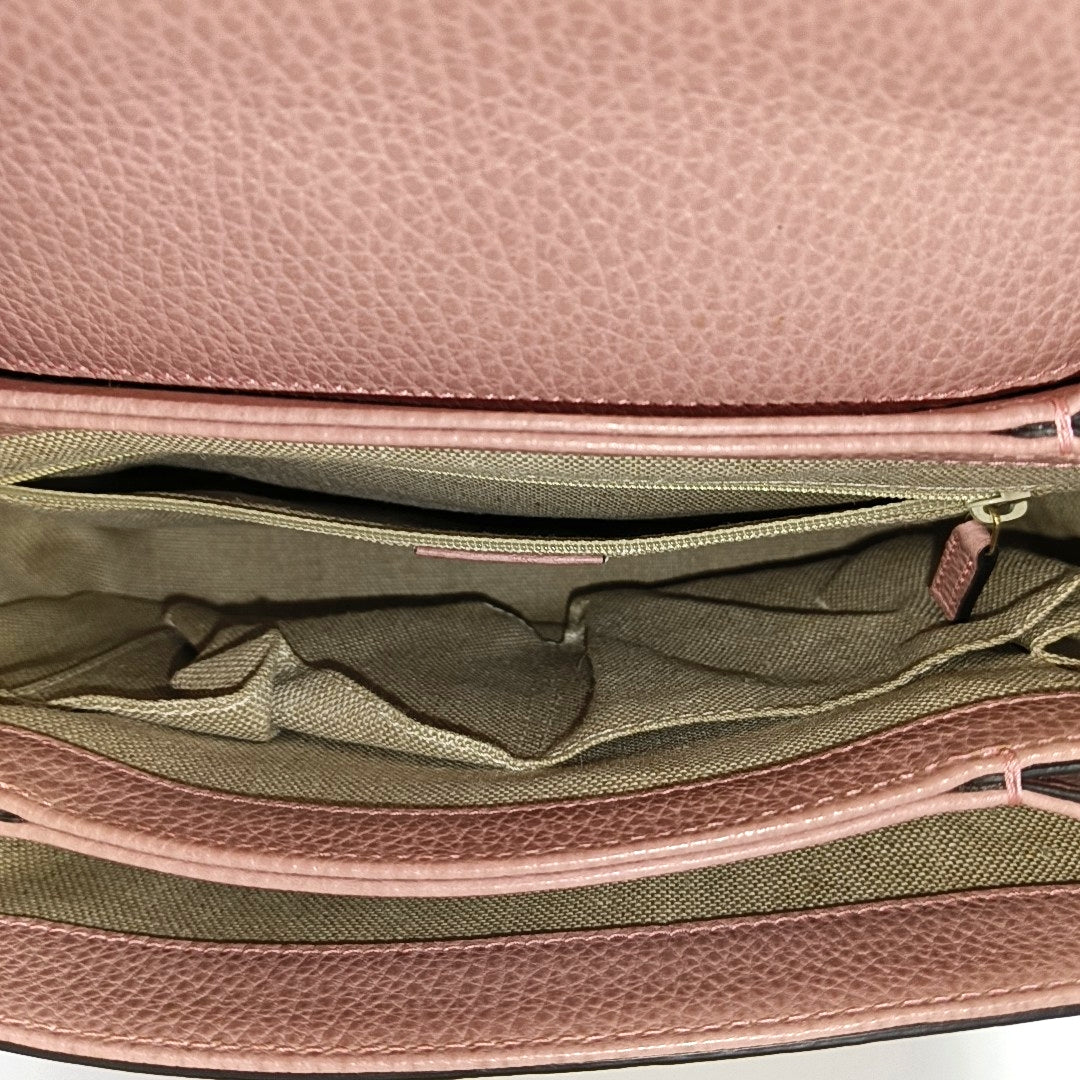 Interlocking G Large Calfskin Pink