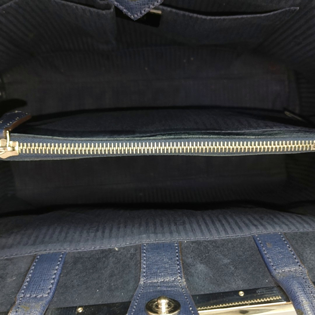 2 Jours Medium Calfskin Blue
