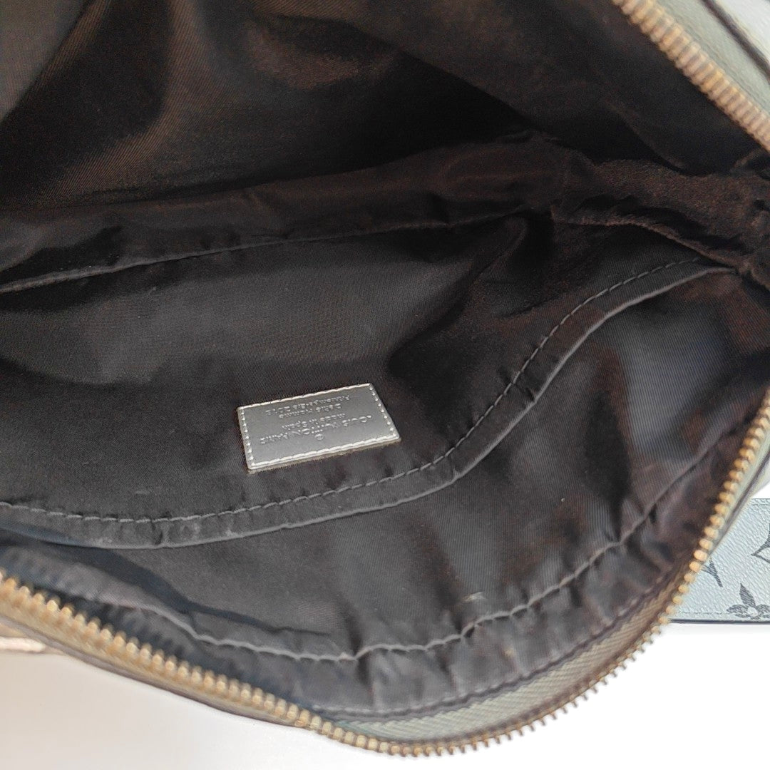 TRIO Monogram Calfskin Gray