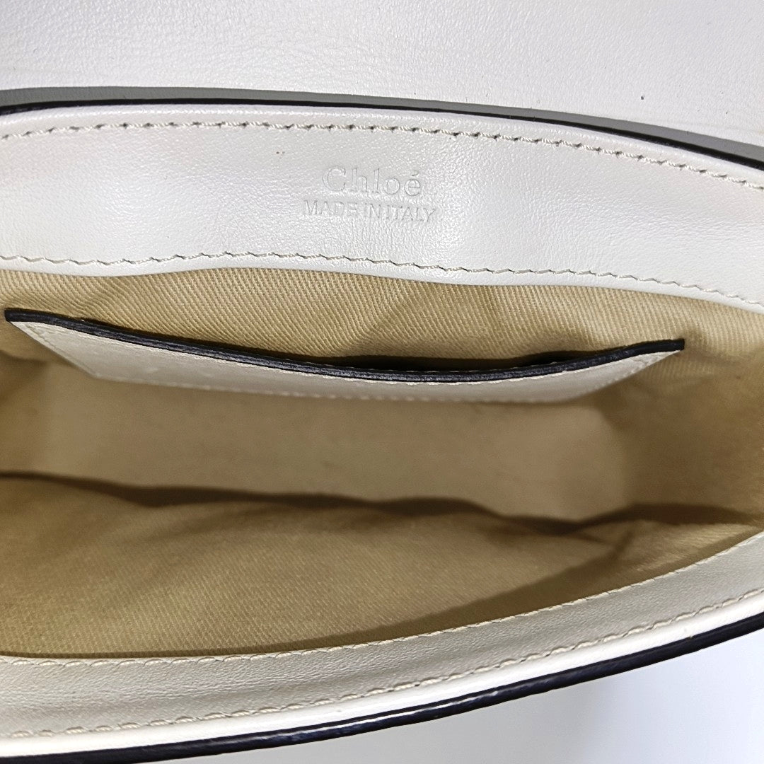 Chloé C Mini Calfskin White
