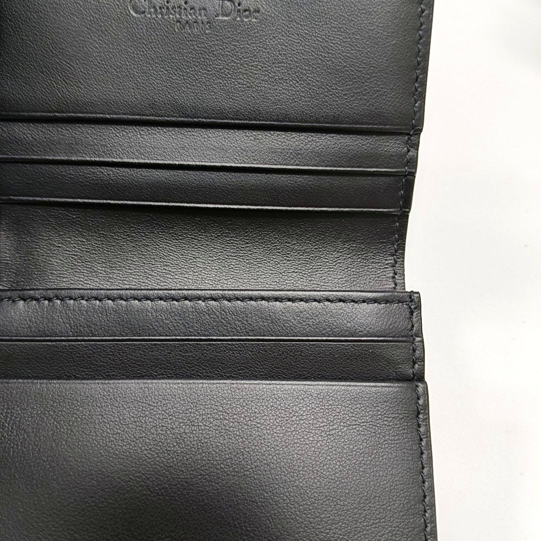 Authenticated pre-owned  Lady Dior Calfskin Red Wallet - Wallet at Looply