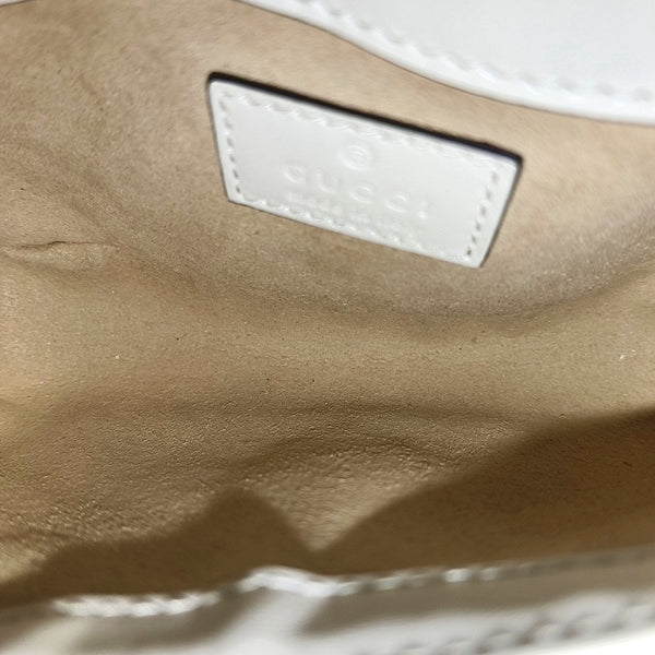 GG Marmont Mini Quilted Calfskin White