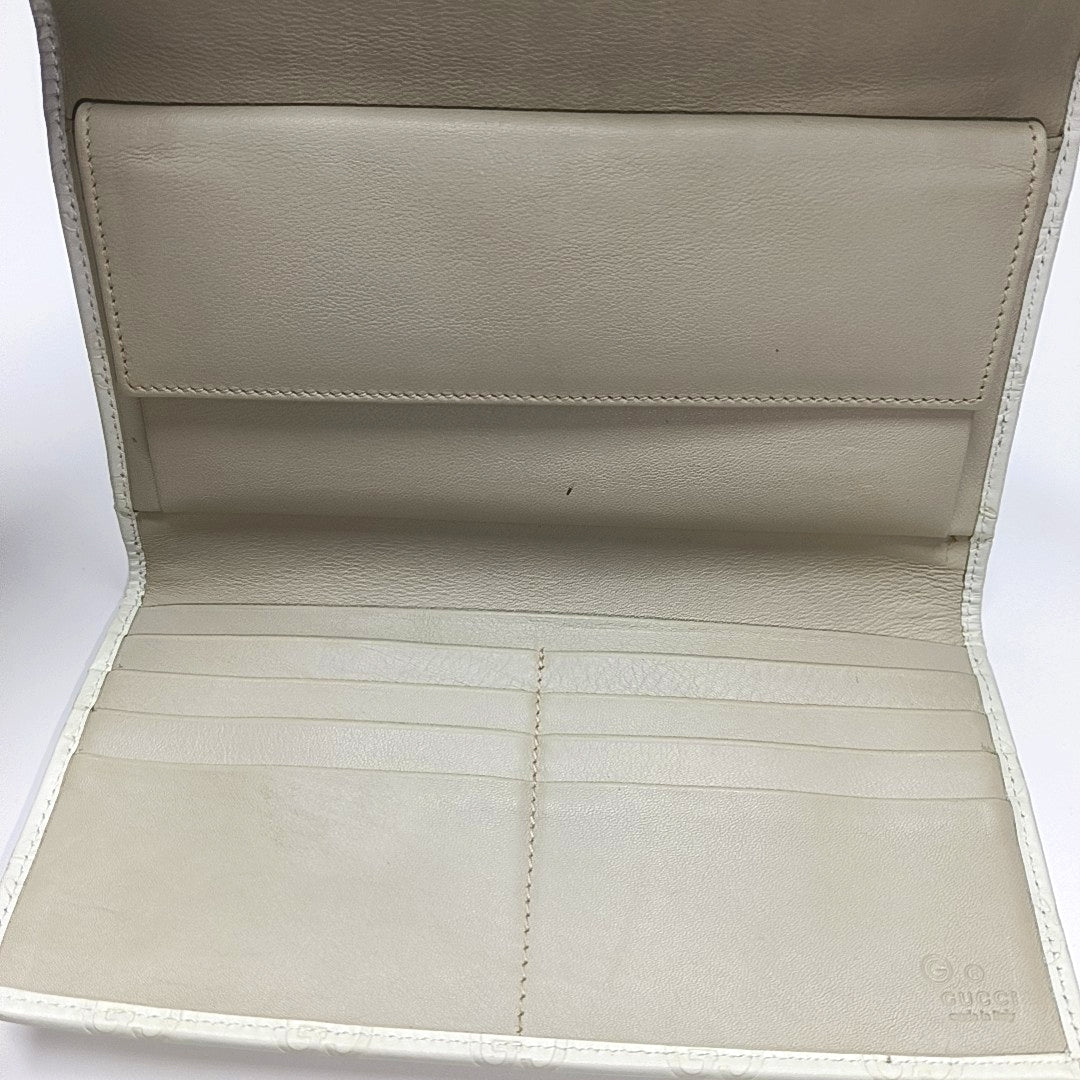 Signature Monogram Calfskin White Wallet
