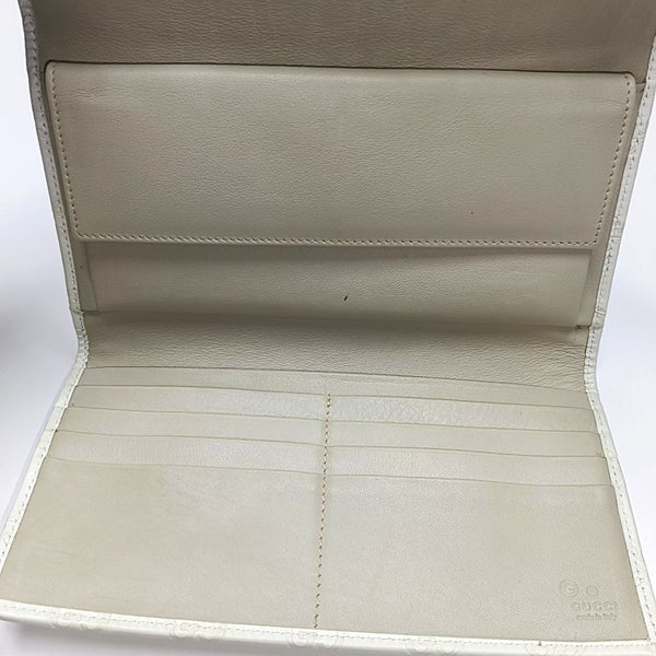 Signature Monogram Calfskin White Wallet