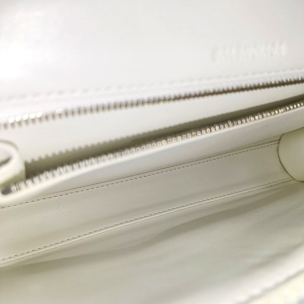 Leather Shoulder Bag White
