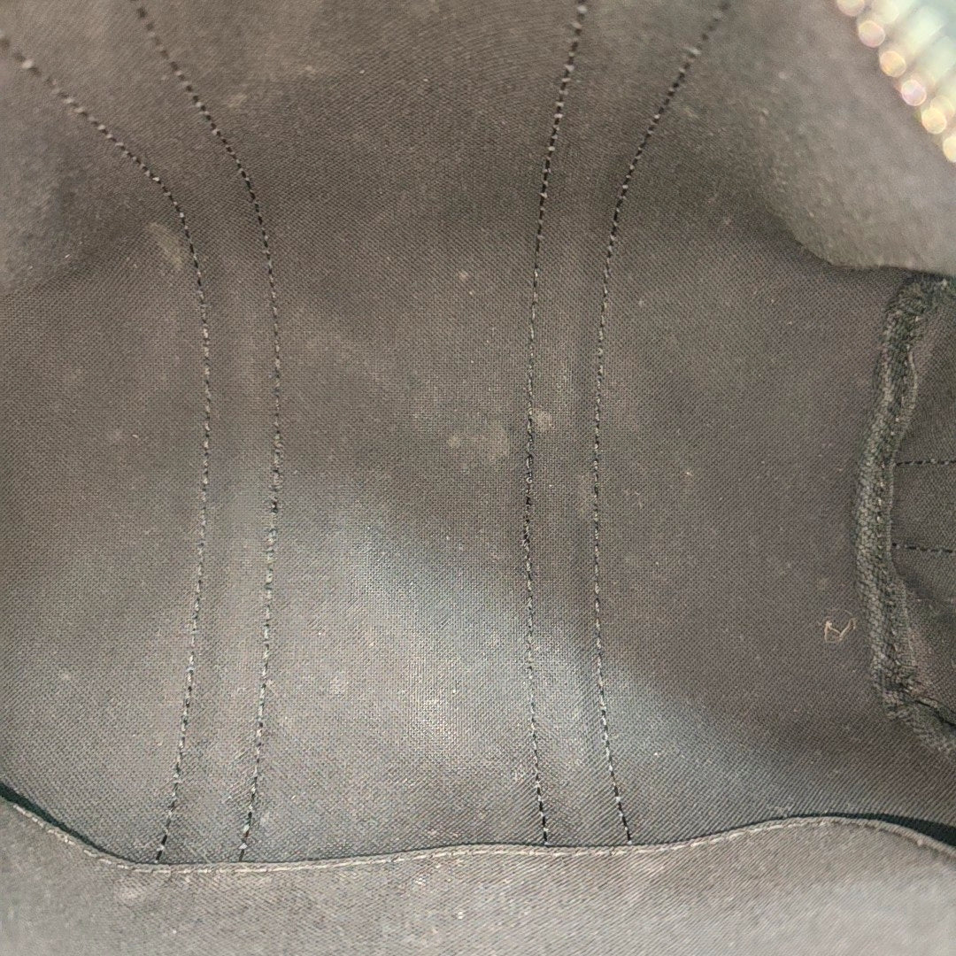 KEEPALL 25 Monogram Coated Canvas Black