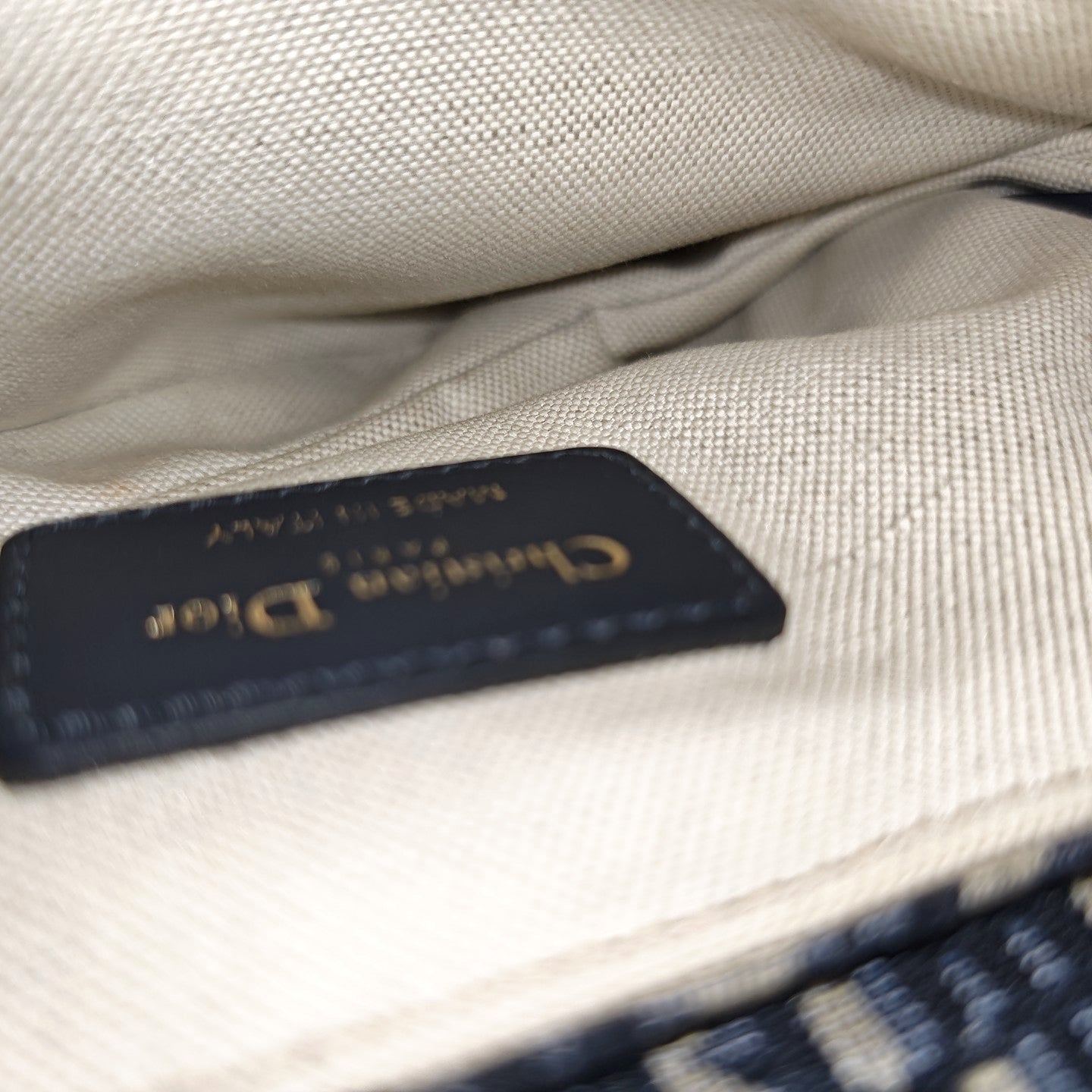 Saddle Mini Oblique Canvas Blue
