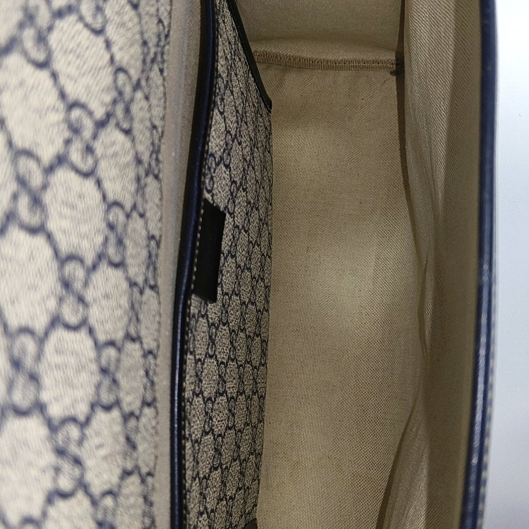 Monogram Coated Canvas Shoulder Bag Beige