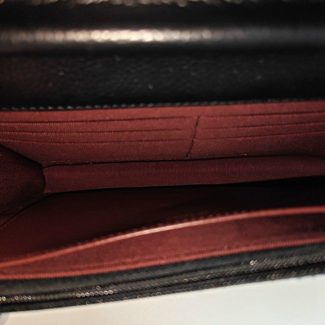 WOC Quilted Grained Calfskin Black