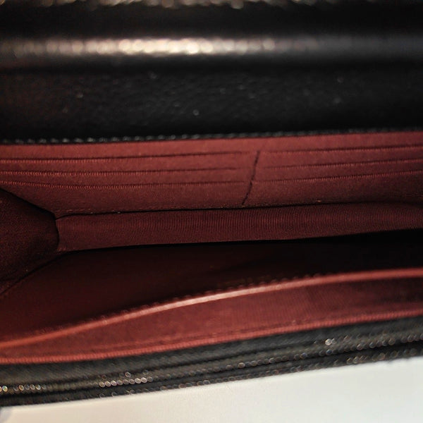 WOC Quilted Grained Calfskin Black