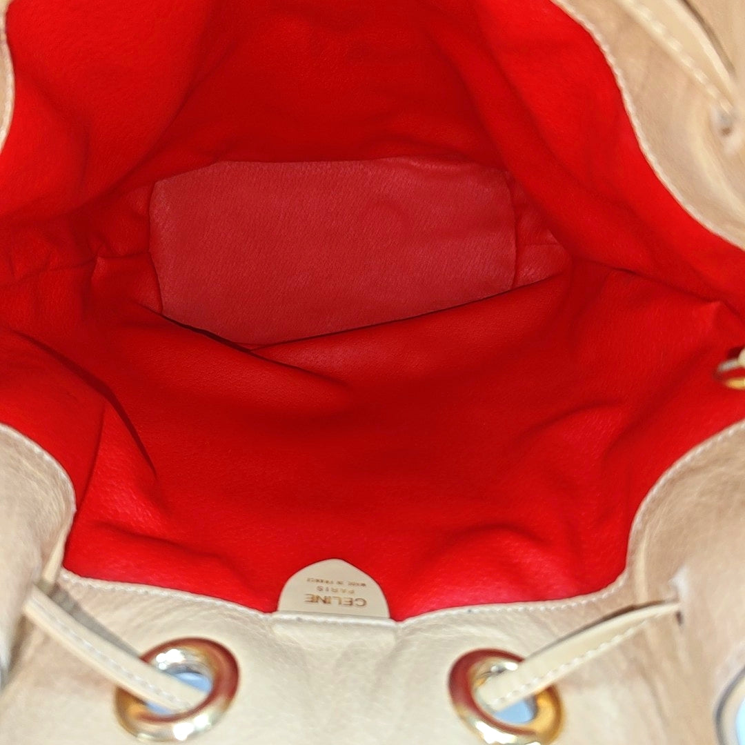 Calfskin Shoulder Bag Beige