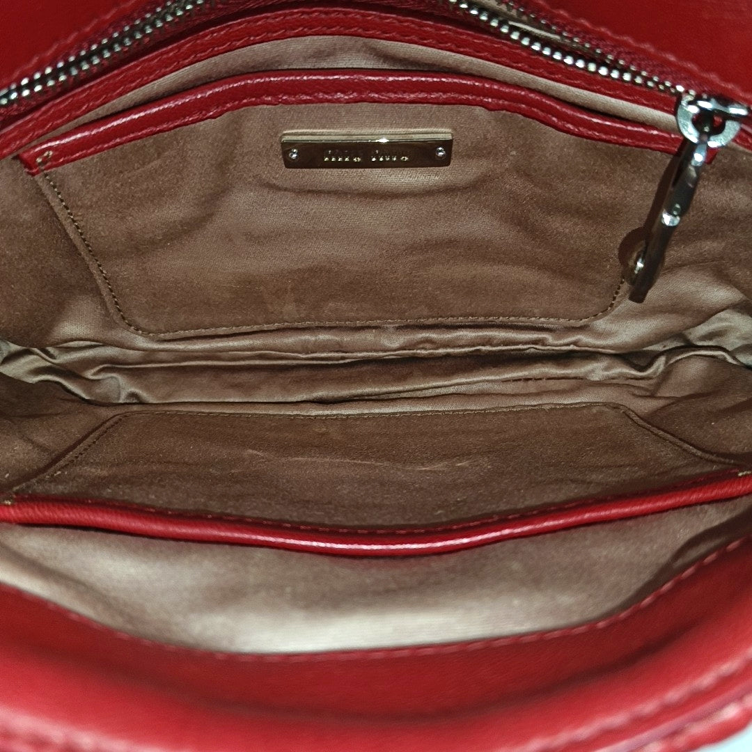 Crystal Quilted Lambskin Red