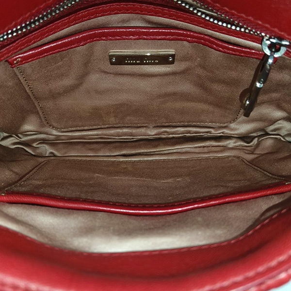Crystal Quilted Lambskin Red