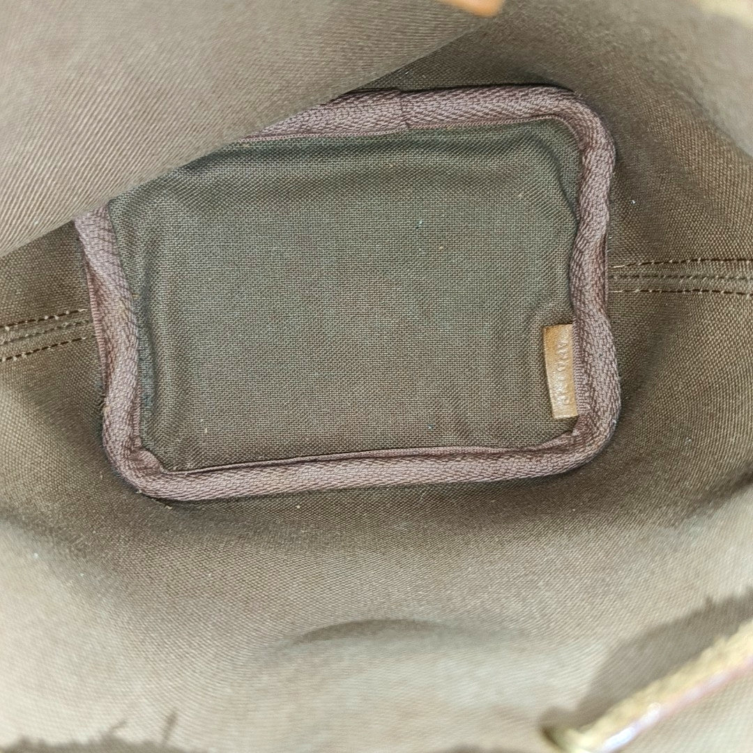 NÉONOÉ Nano Monogram Coated Canvas Brown