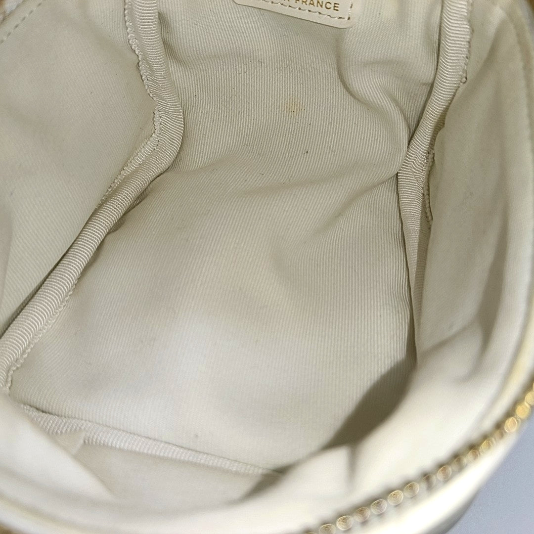 Quilted Lambskin White