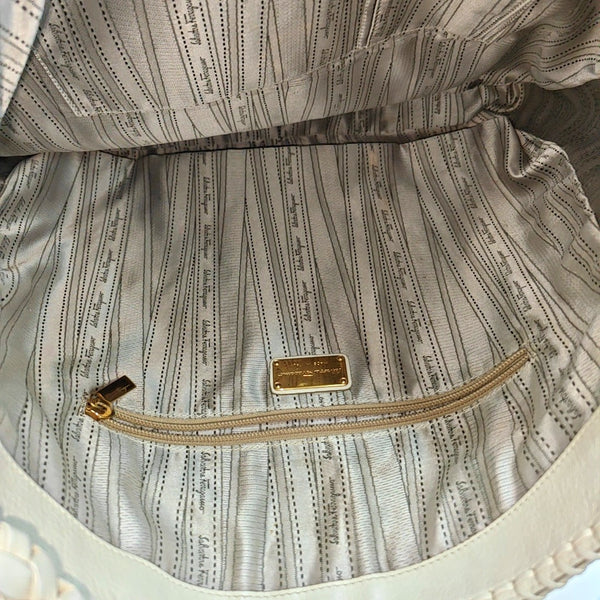 Calfskin Top Handle Bag White