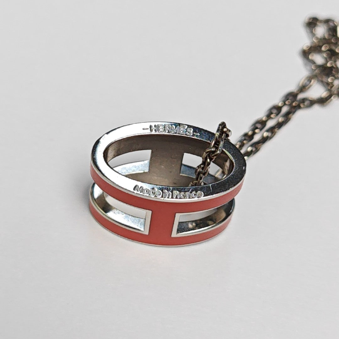 Pop H Metal Silver Necklace