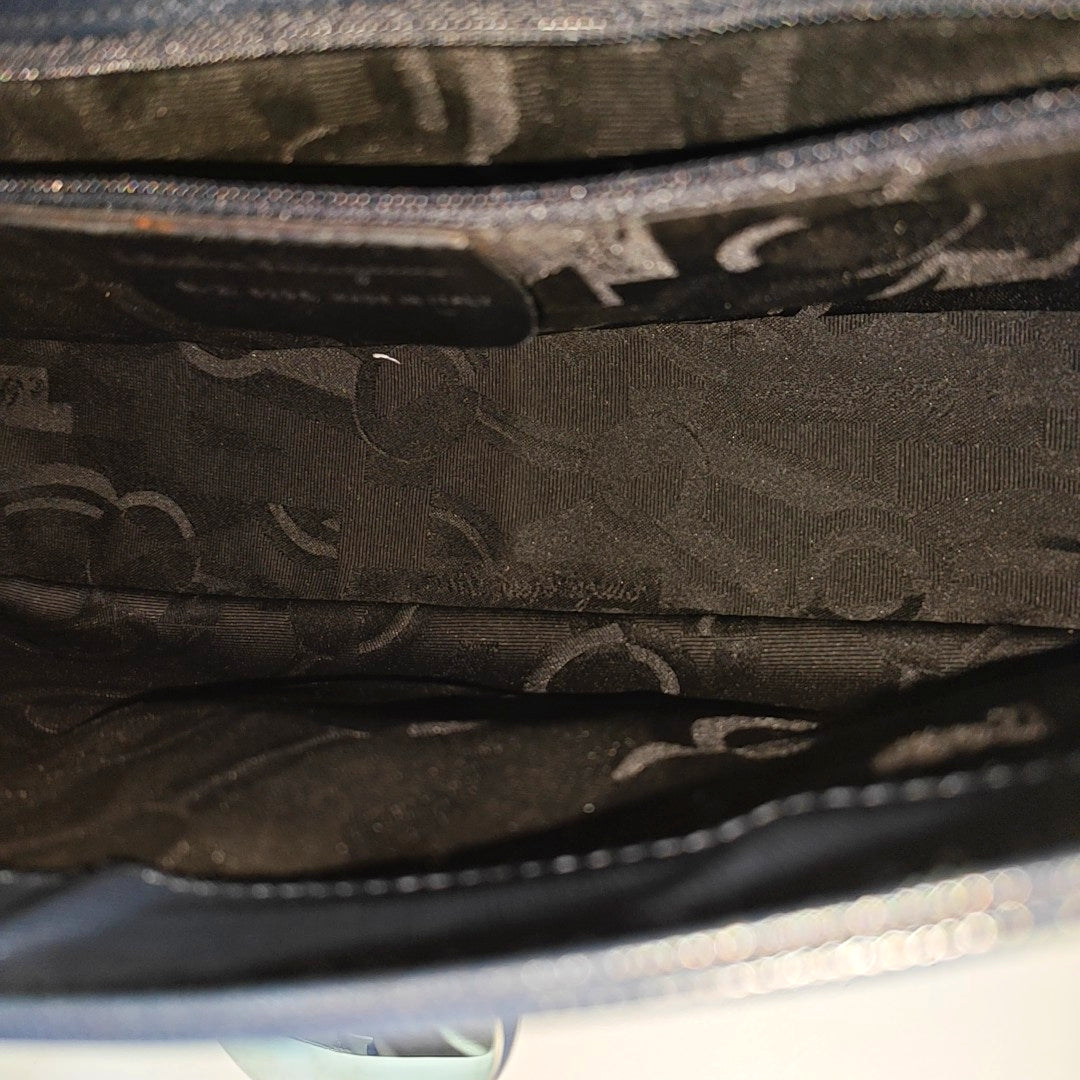 Calfskin Shoulder Bag Blue