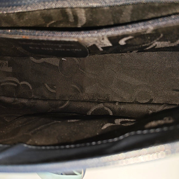 Calfskin Shoulder Bag Blue