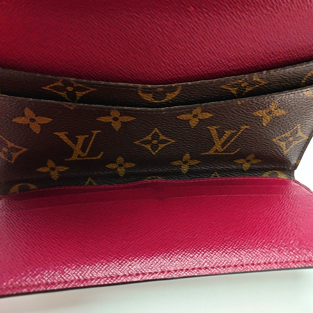 JOSÉPHINE Monogram Coated Canvas Brown Wallet