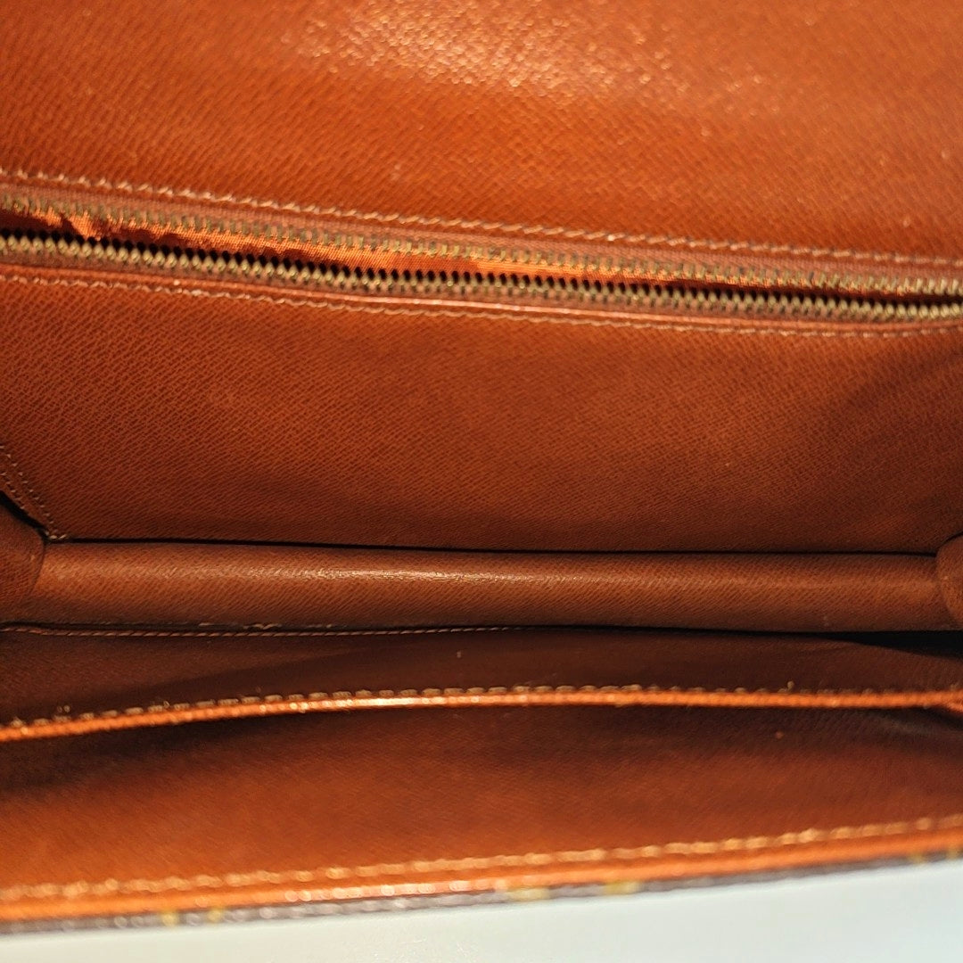 DAME GM Monogram Coated Canvas Brown