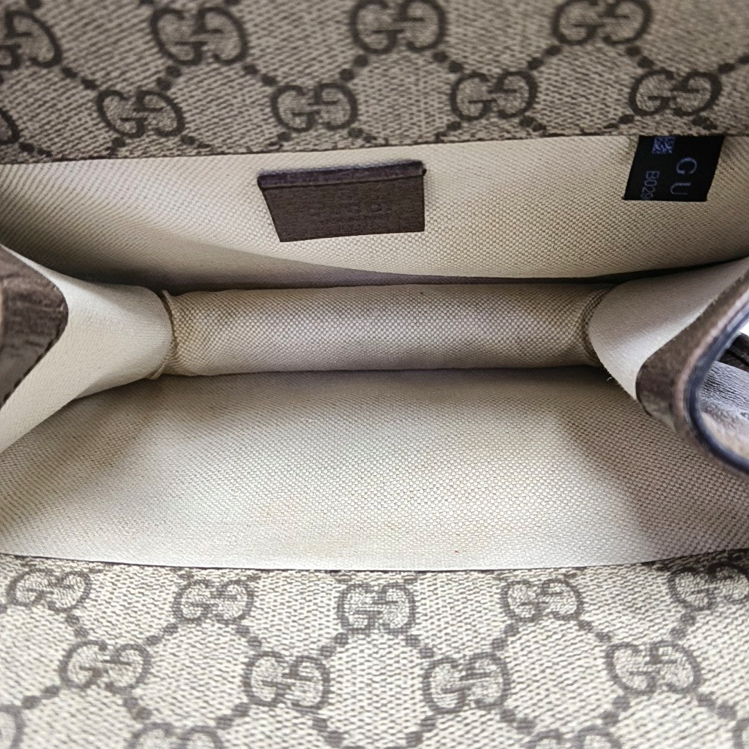 Neo Vintage Small Monogram Coated Canvas Beige