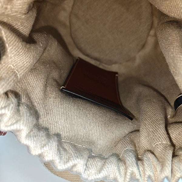 Special Material Shoulder Bag Brown