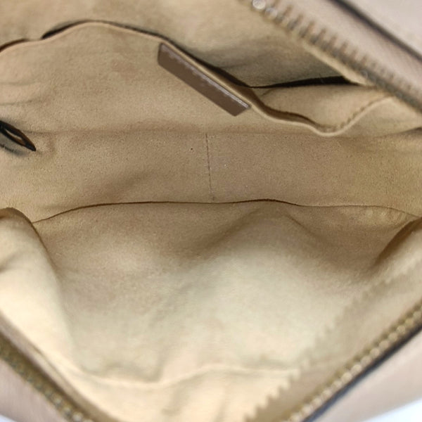 GG Marmont Mini Quilted Calfskin Beige