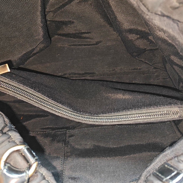 Fabric Top Handle Bag Black
