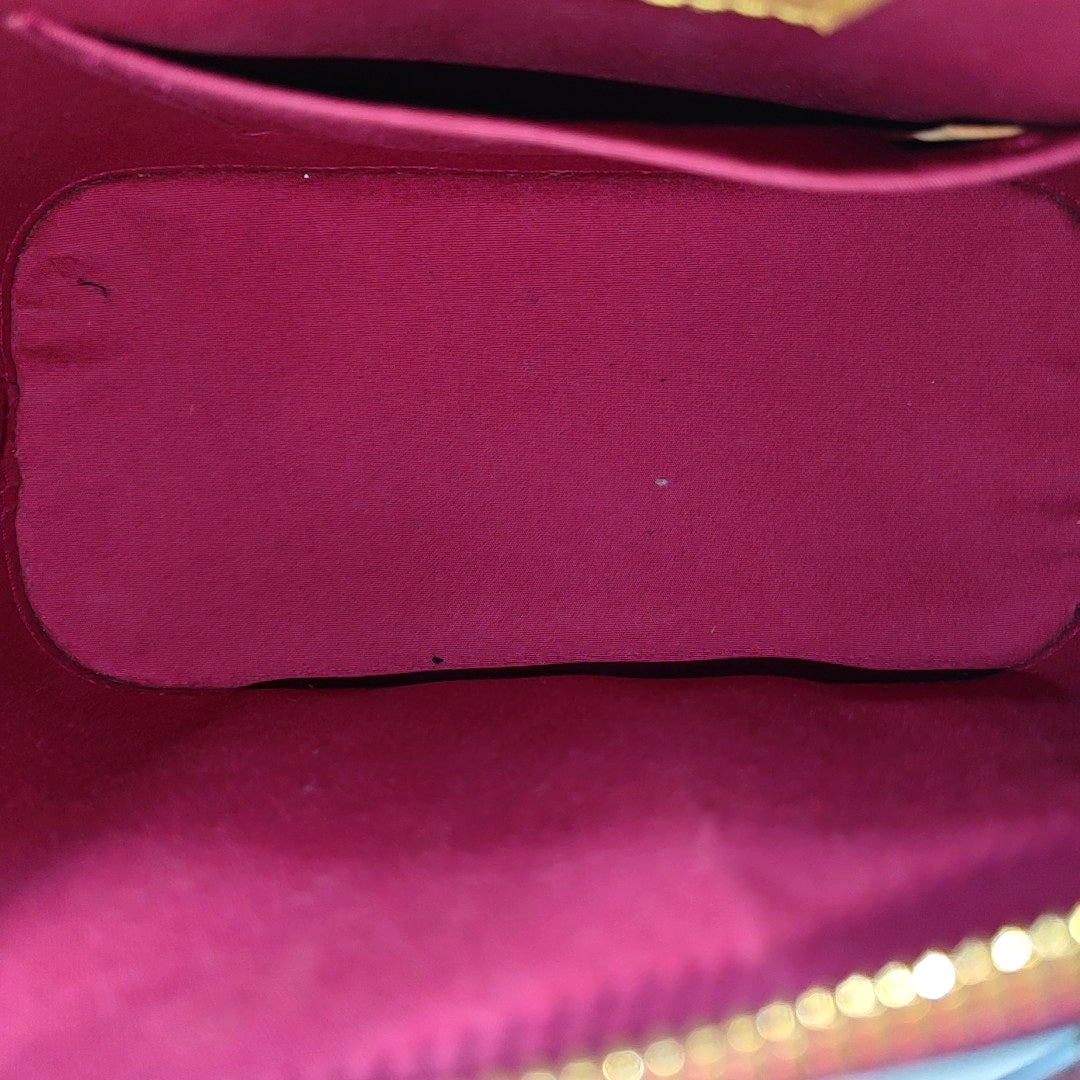 ALMA BB Monogram Patent Leather Red