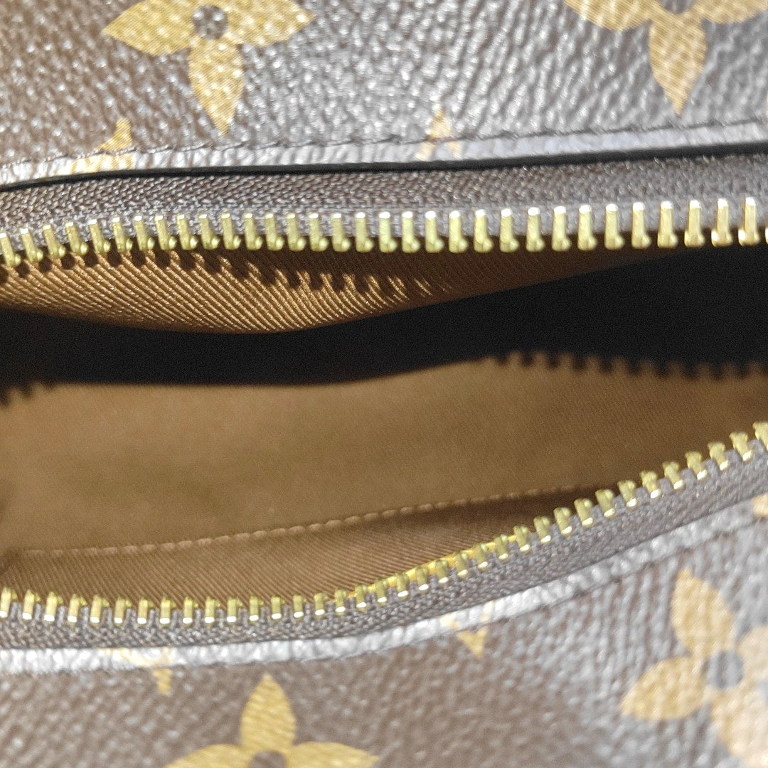 SOFT TRUNK Mini Monogram Coated Canvas Brown