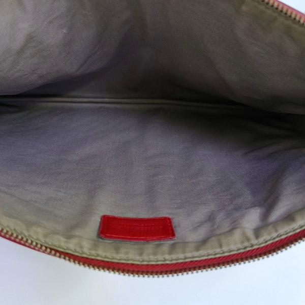 Calfskin Clutch Red