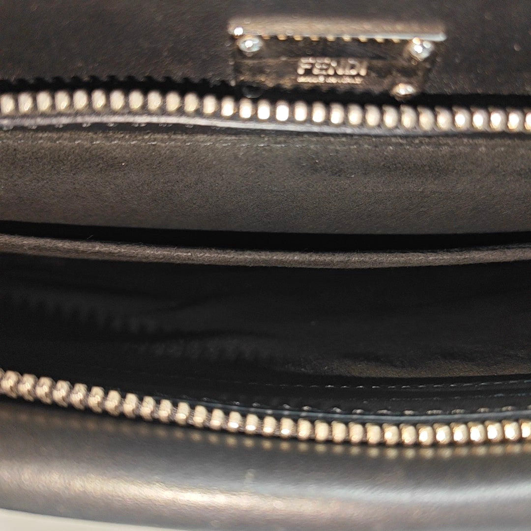 Peekaboo Large Calfskin Black