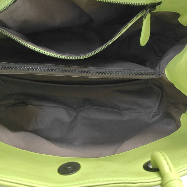 Lambskin Tote Bag Green