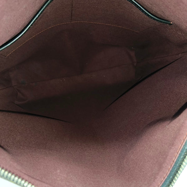 KITAN Monogram Coated Canvas Brown