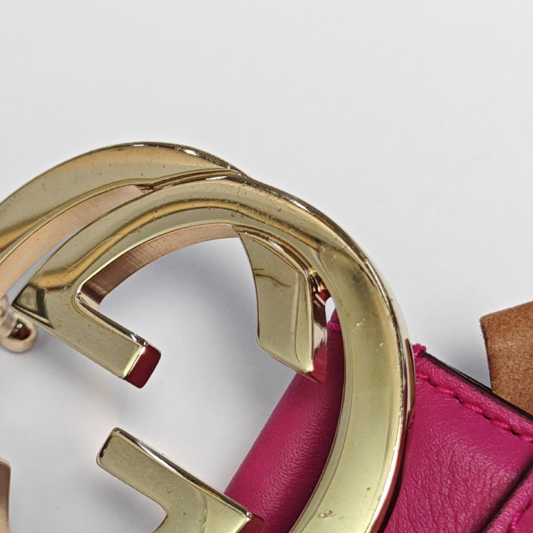 Leather Belt Purple