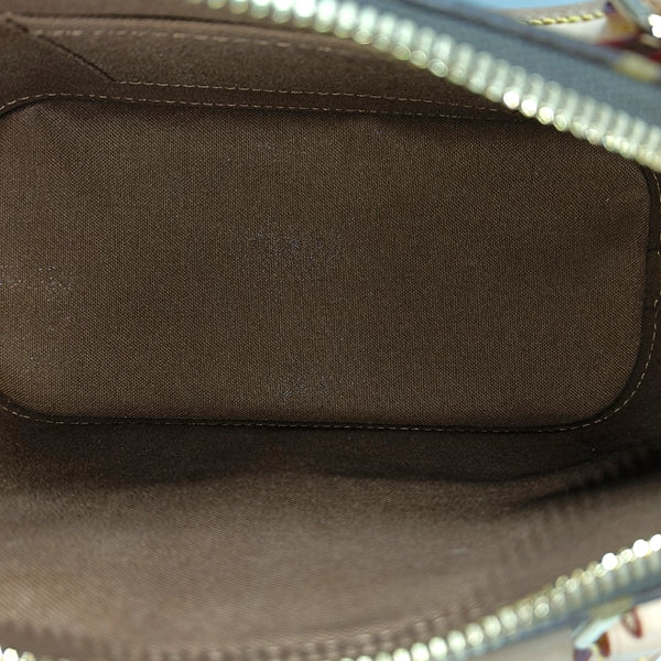 ALMA BB Monogram Coated Canvas Brown