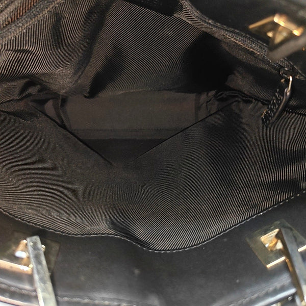 Monogram Canvas Tote Bag Black
