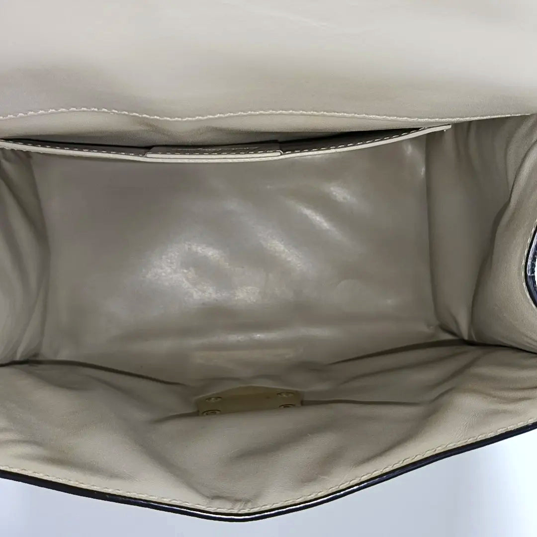 Calfskin Shoulder Bag Beige