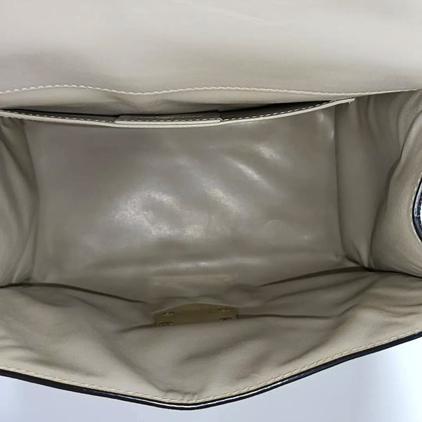 Calfskin Shoulder Bag Beige