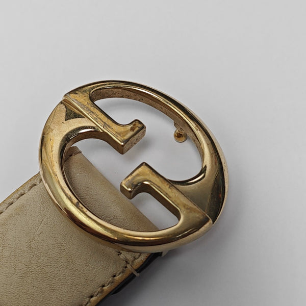 Leather Belt White