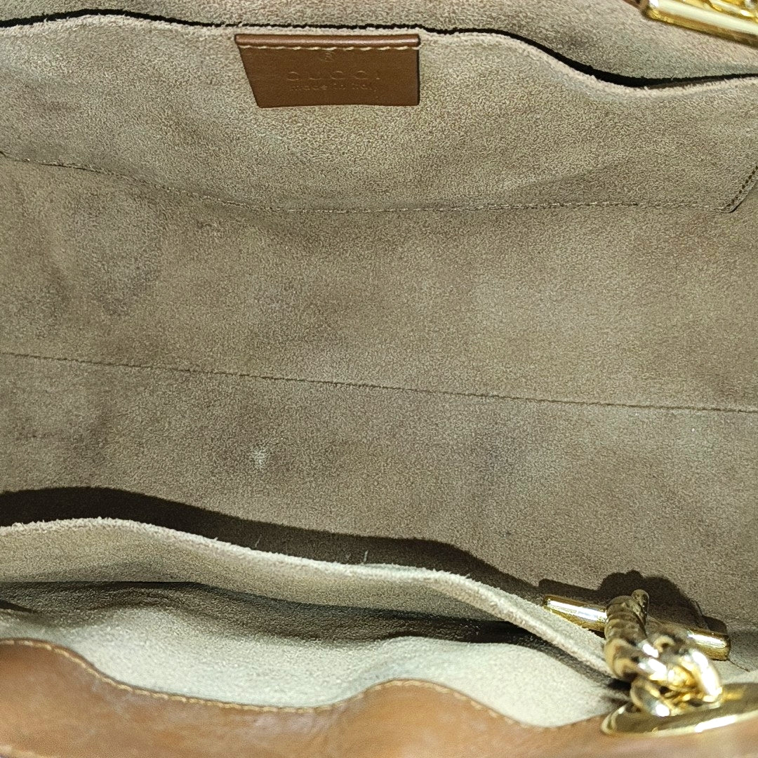 Padlock Small Monogram Coated Canvas Beige