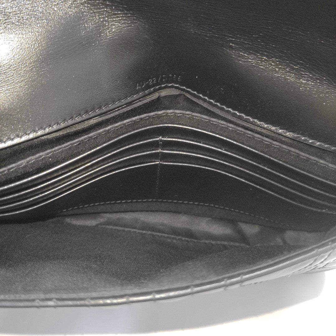 Gancini Quilted Calfskin Black