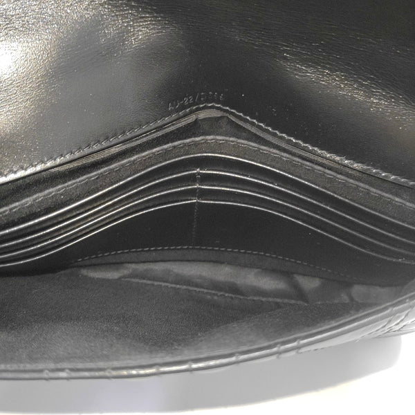 Gancini Quilted Calfskin Black