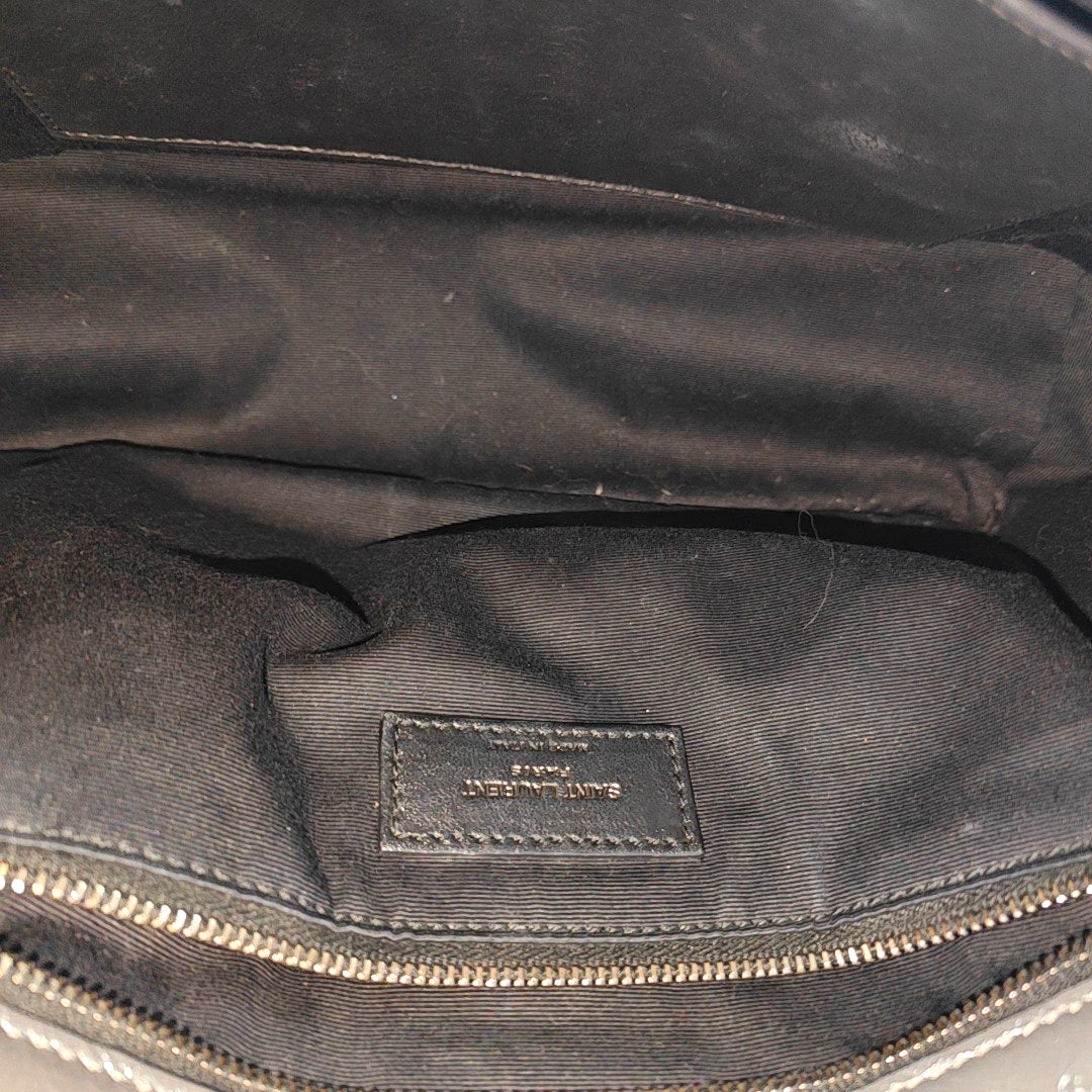 NIKI Medium Chevron Calfskin Gray
