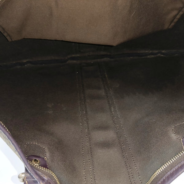 Monogram Coated Canvas Tote Bag Black
