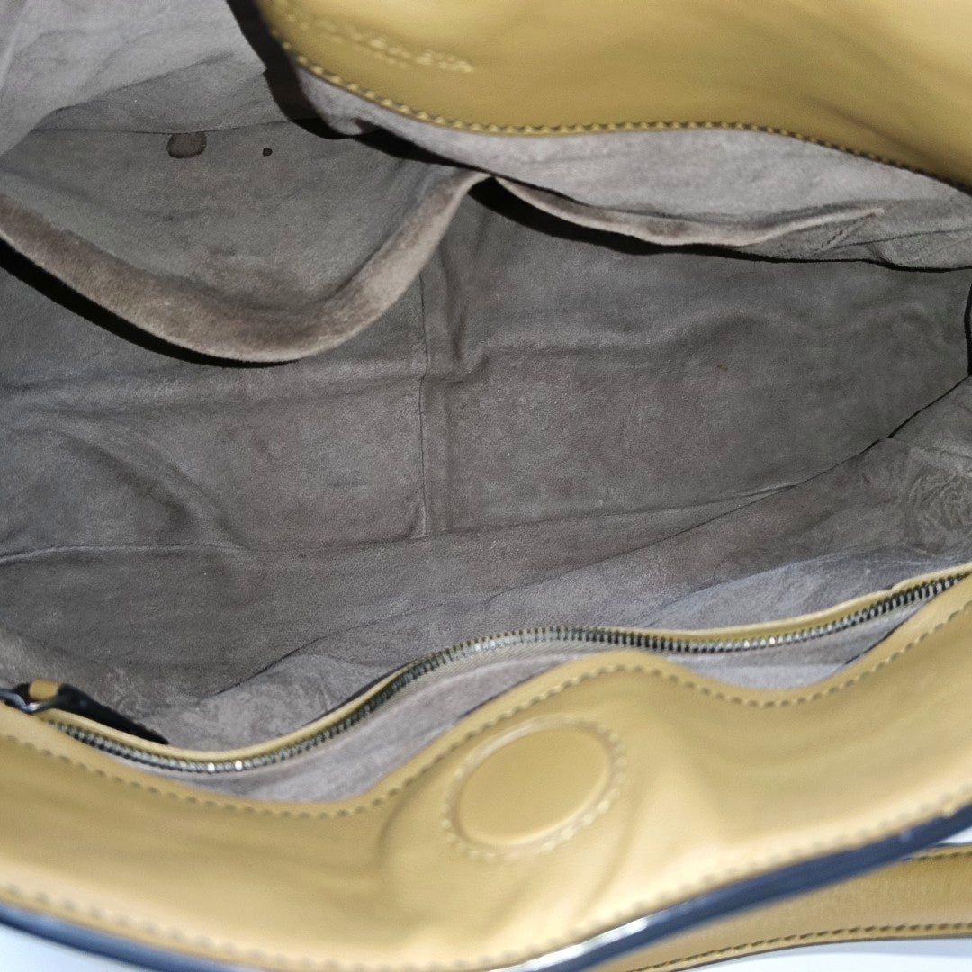 Lambskin Shoulder Bag Brown